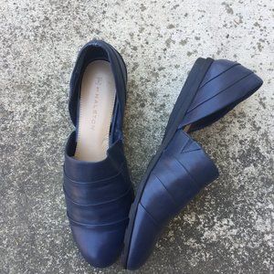 NWOB H by Halston Elisa Leather SlipOn Shoes, size